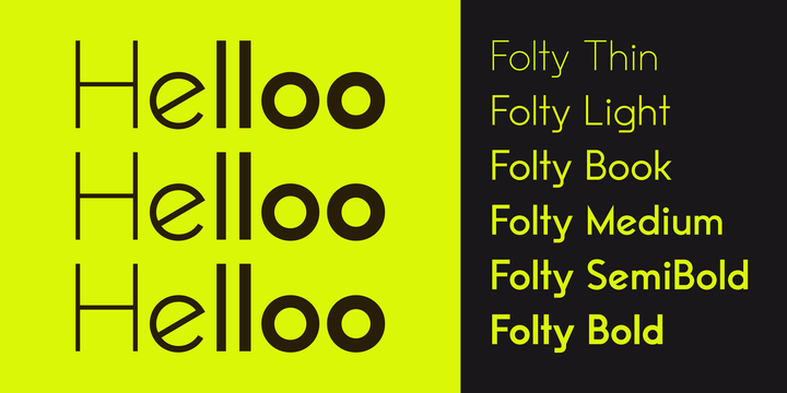 Folty Font preview